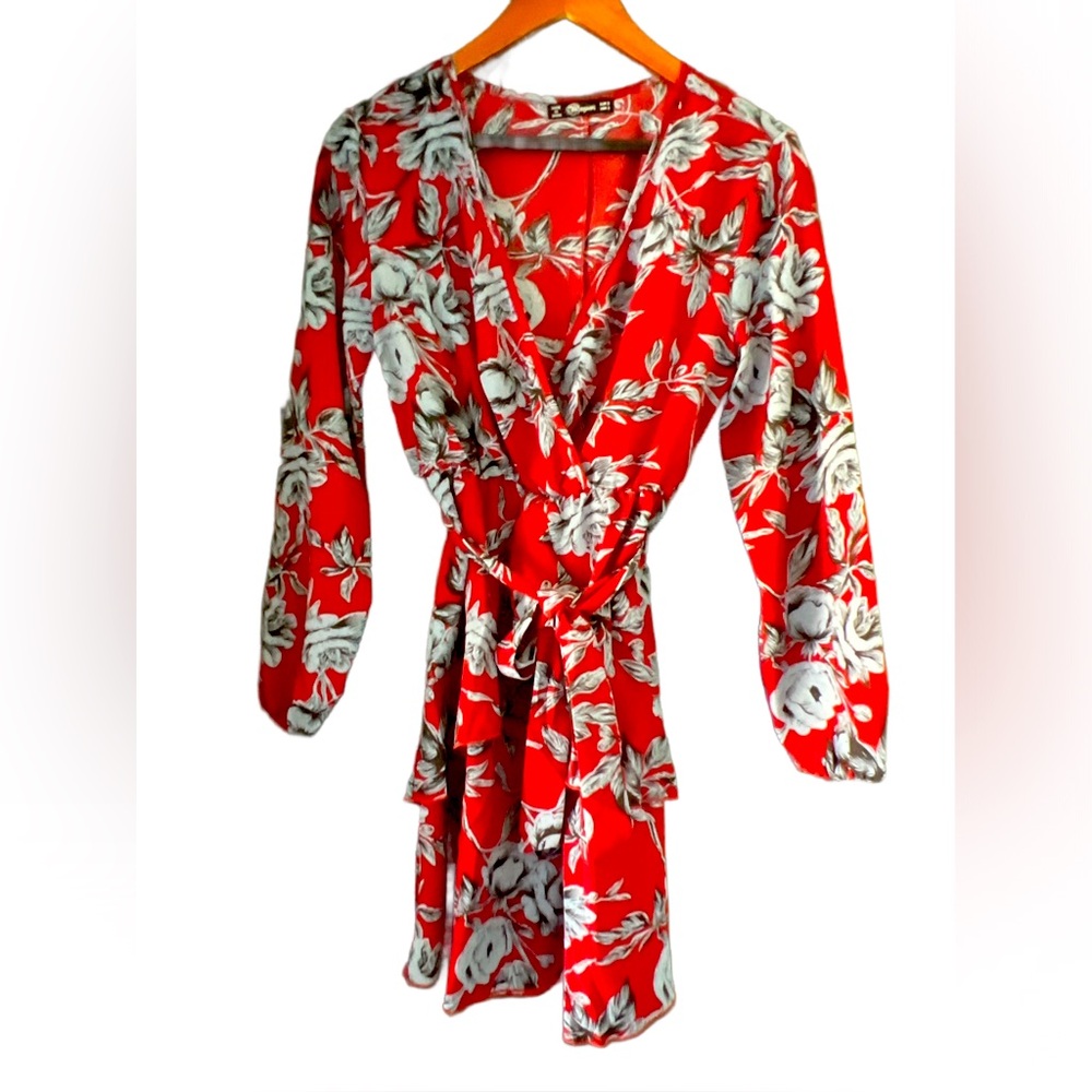 Floral Wrap Dress